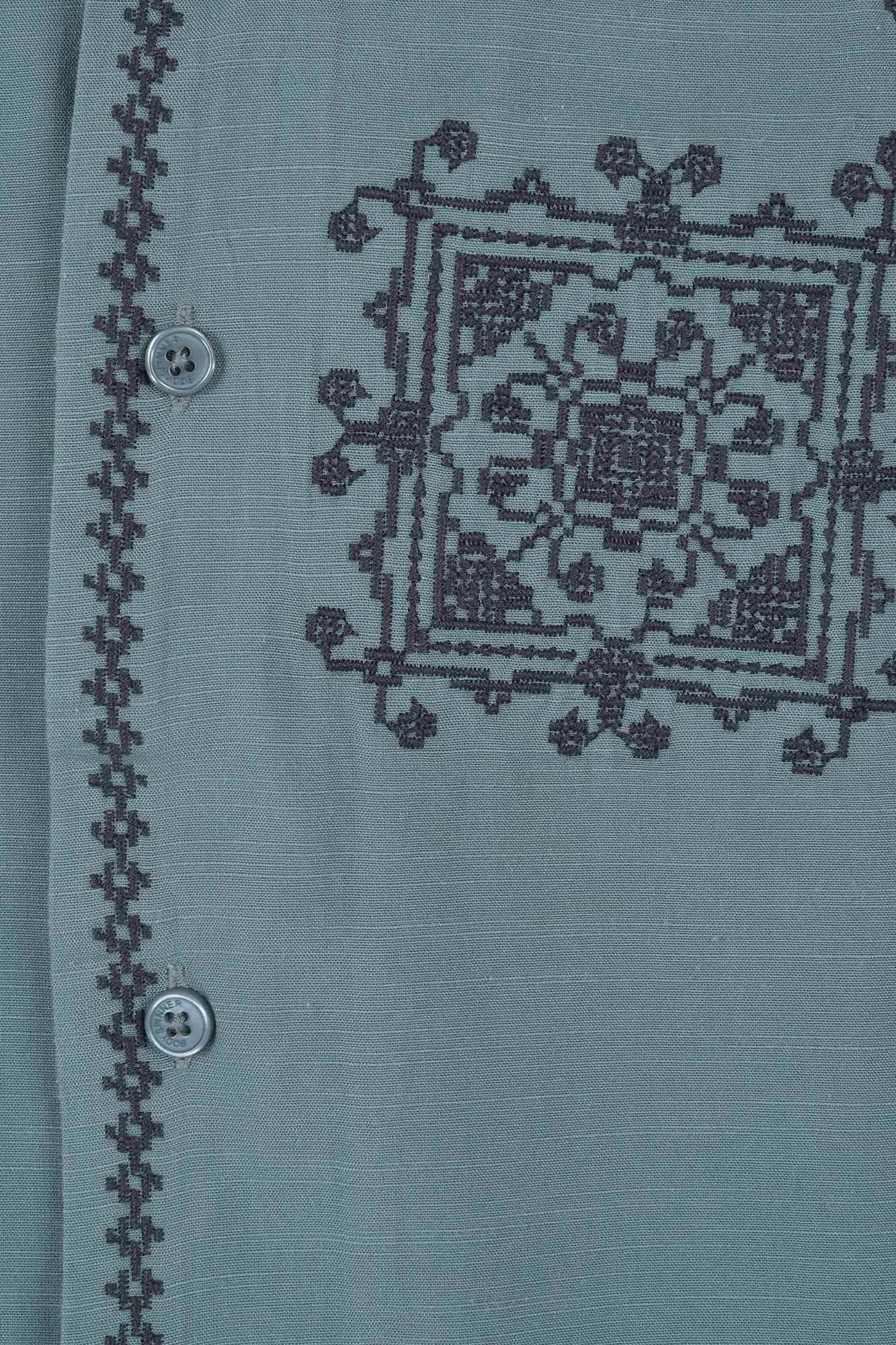 پیراهن آستین کوتاه گلدوزی