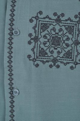 پیراهن آستین کوتاه گلدوزی