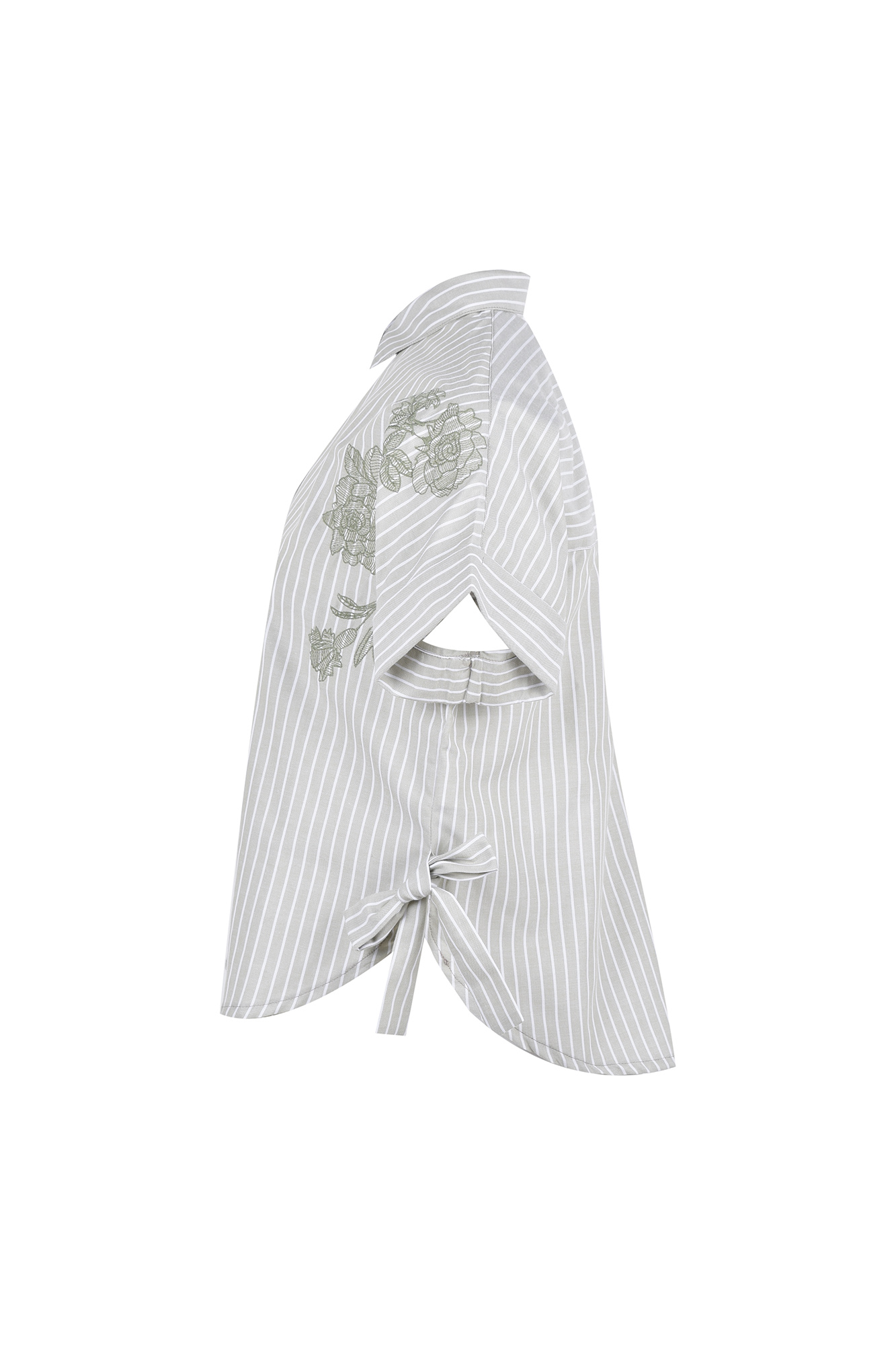 شومیز آستین کوتاه گلدوزی