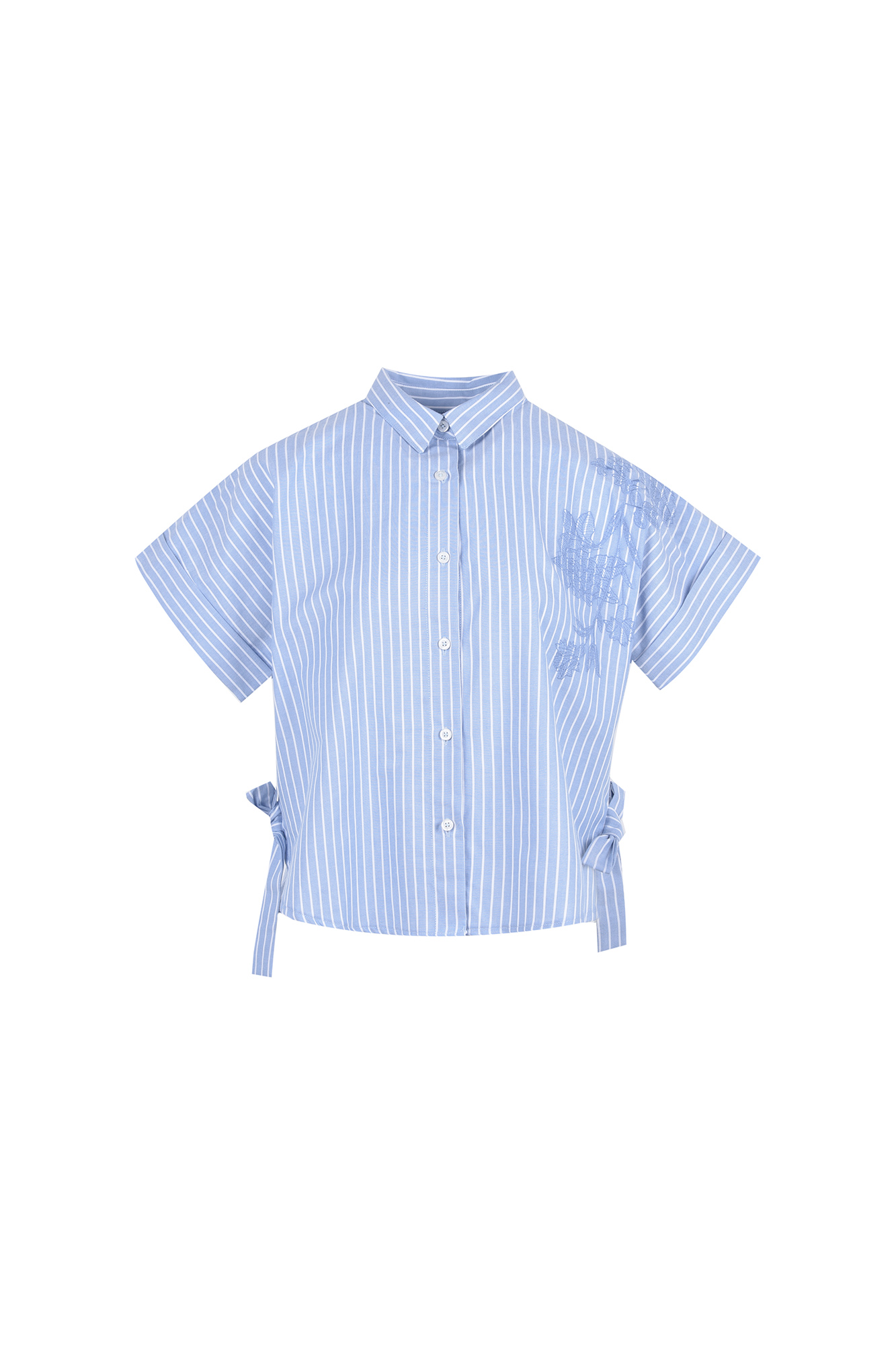 شومیز آستین کوتاه گلدوزی