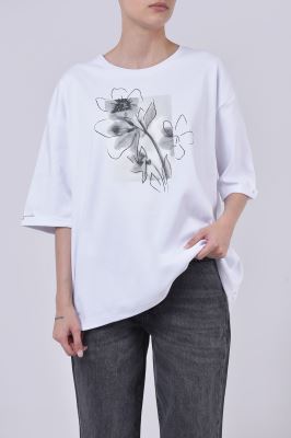 تیشرت آستین کوتاه چاپی