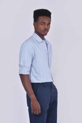 پیراهن آستین بلند راه راه