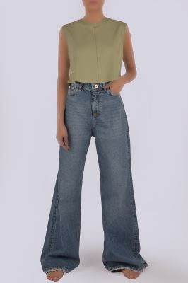 تاپ تیشرتی گلدوزی زنانه