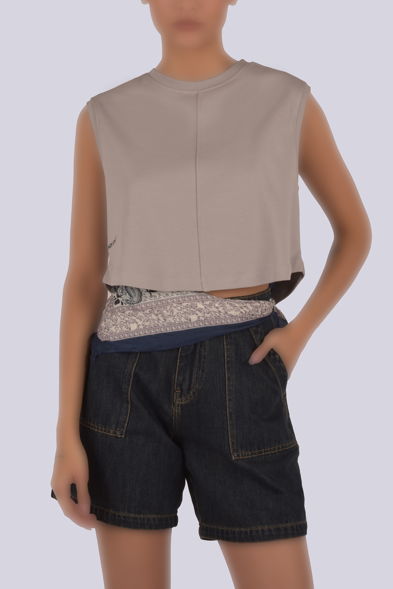 تاپ تیشرتی گلدوزی زنانه