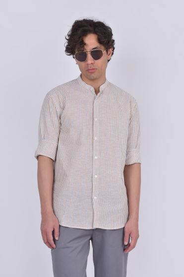 پیراهن آستین بلند لینن