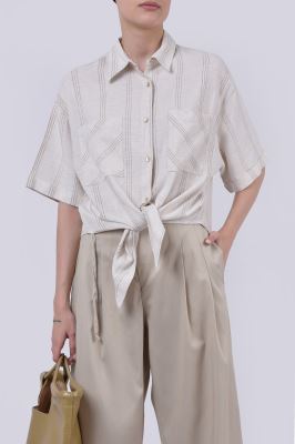 شومیز آستین کوتاه کنفی