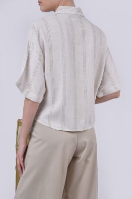 شومیز آستین کوتاه کنفی