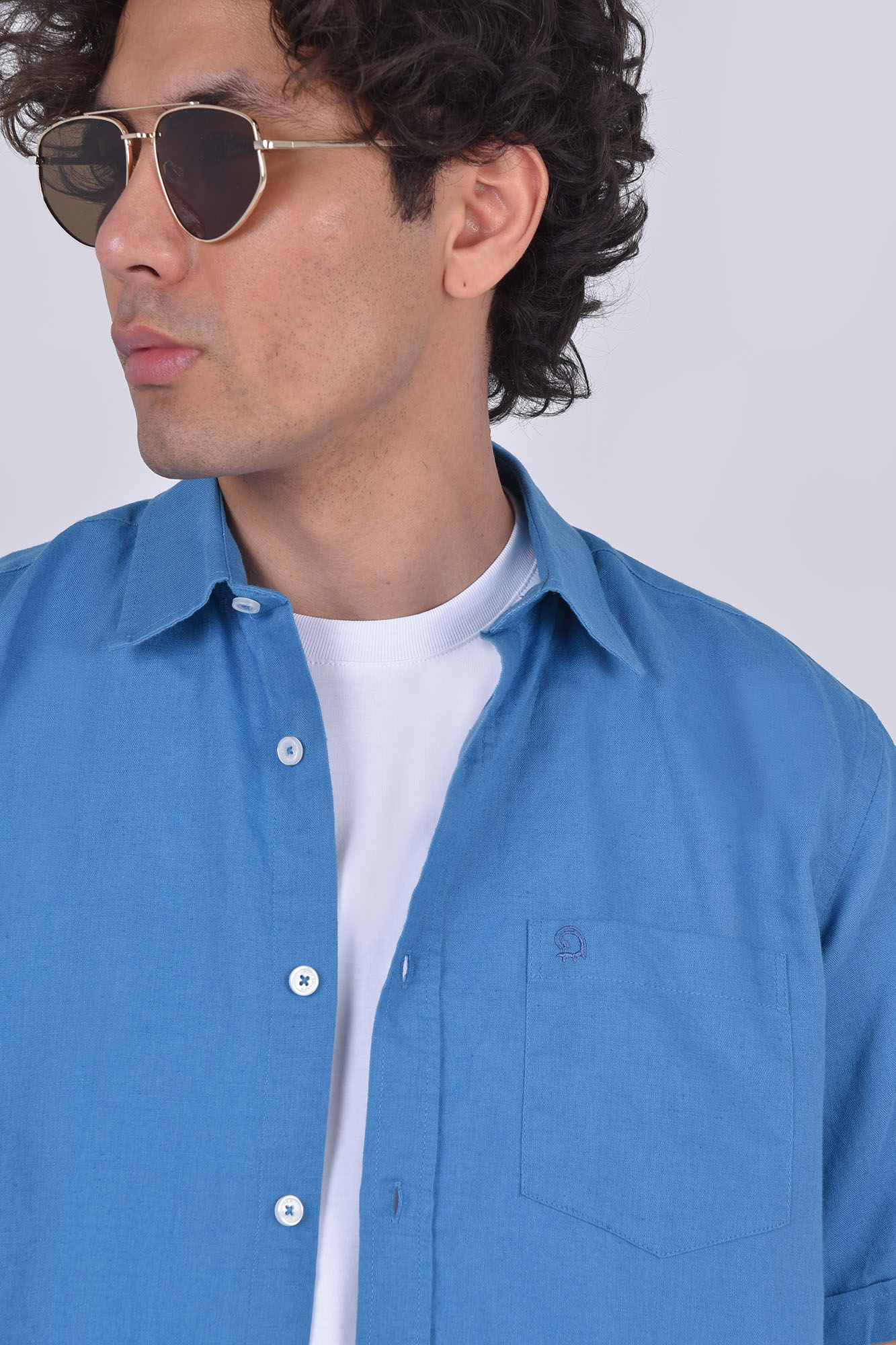 پیراهن آستین کوتاه یقه دار