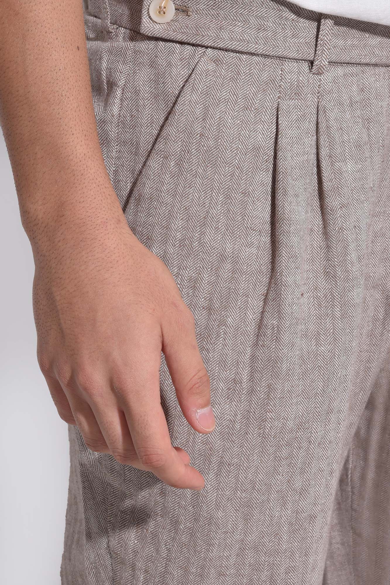 شلوار پارچه ای لینن