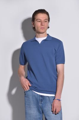 پولوشرت بافت آستین کوتاه