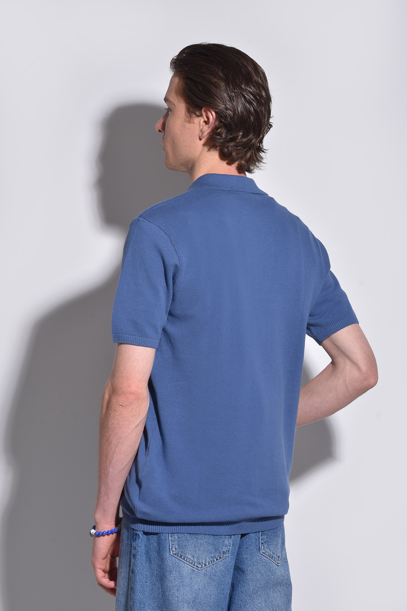 پولوشرت بافت آستین کوتاه