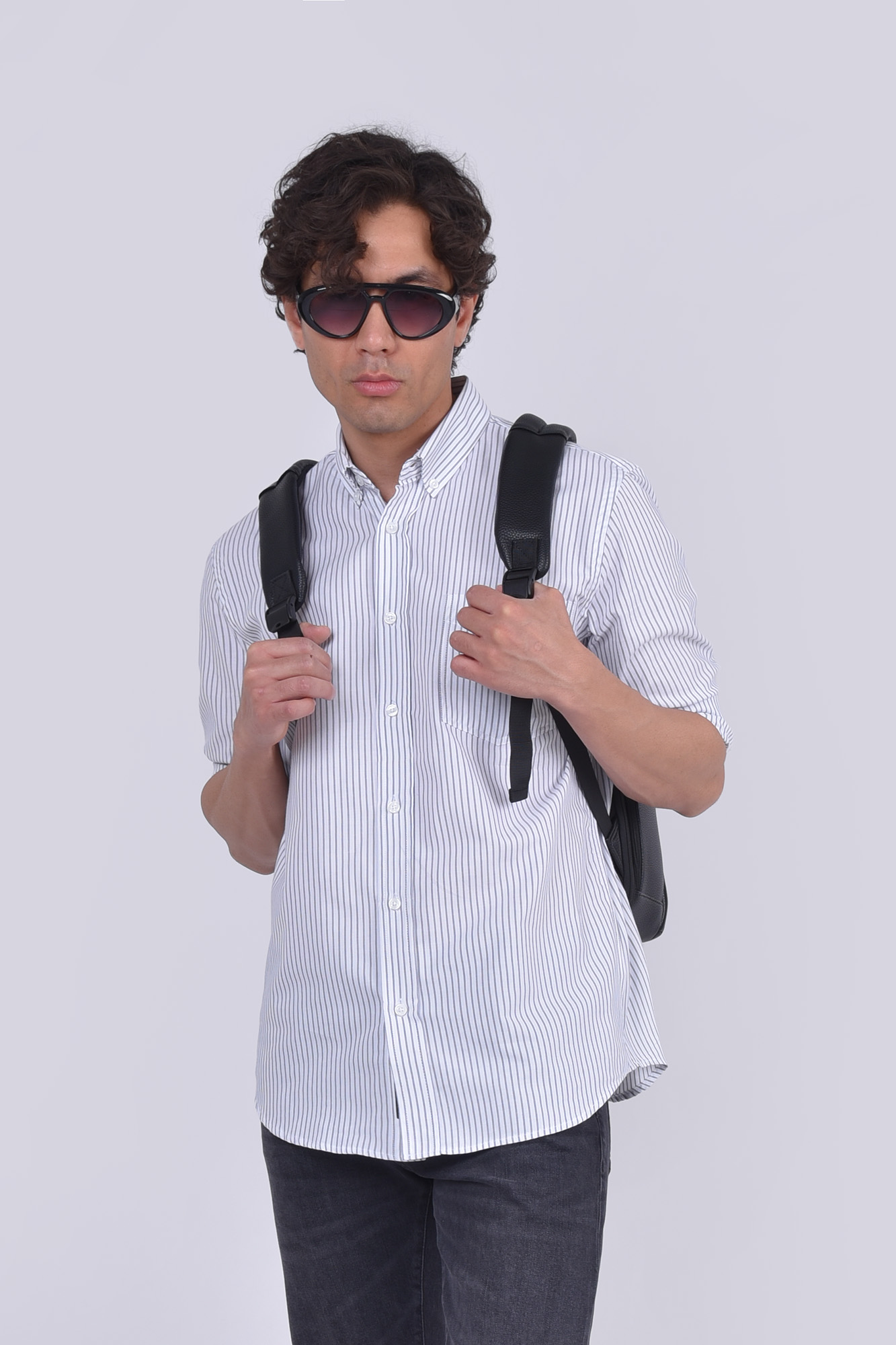 پیراهن آستین بلند راه راه