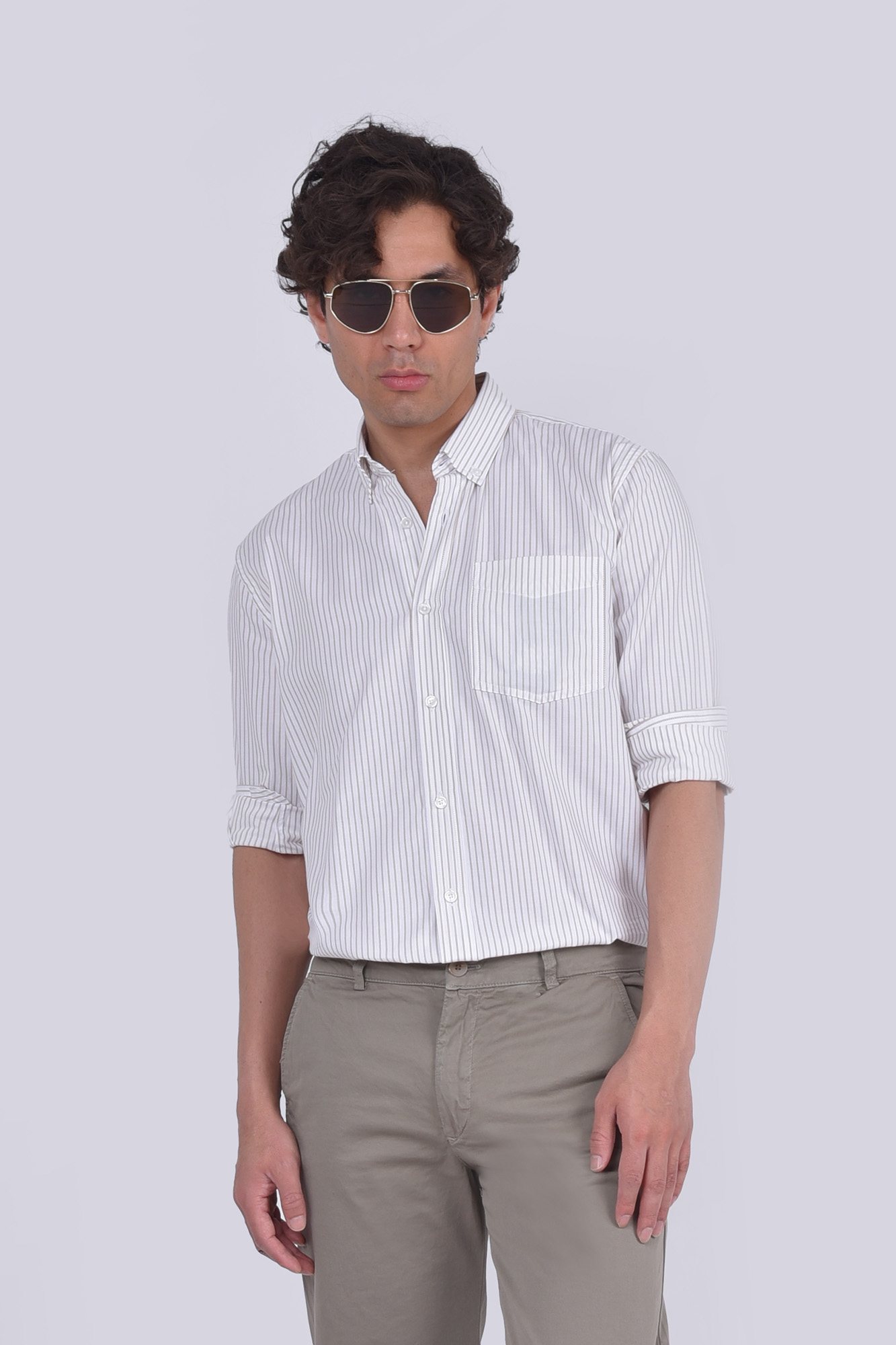 پیراهن آستین بلند راه راه