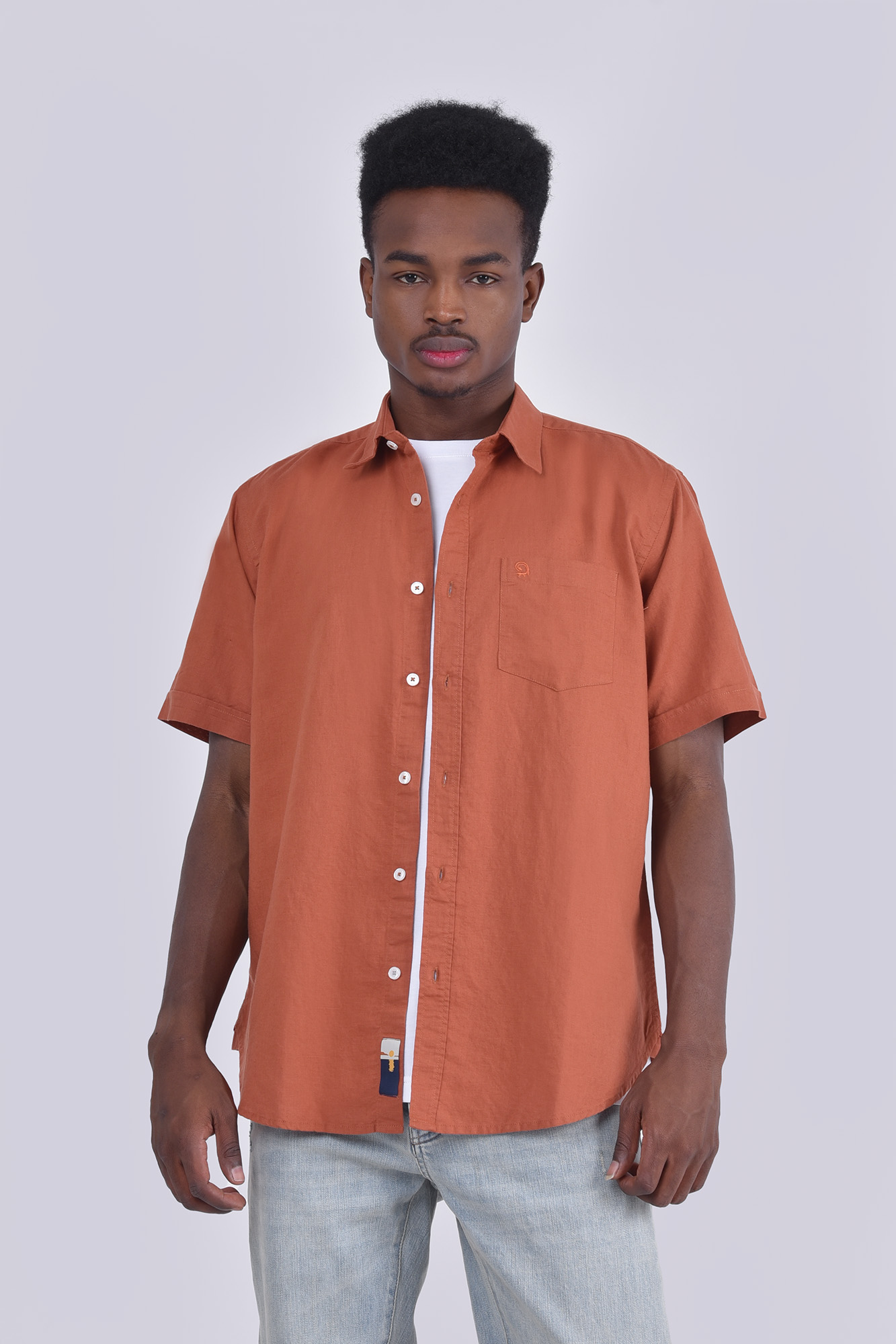 پیراهن آستین کوتاه یقه دار