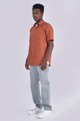 پیراهن آستین کوتاه یقه دار