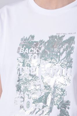 تیشرت آستین کوتاه چاپی