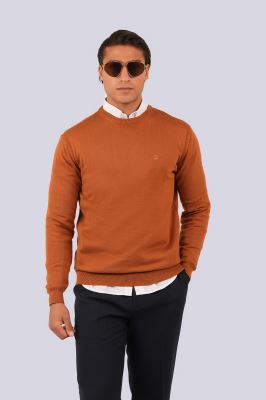 بافت یقه گرد ساده