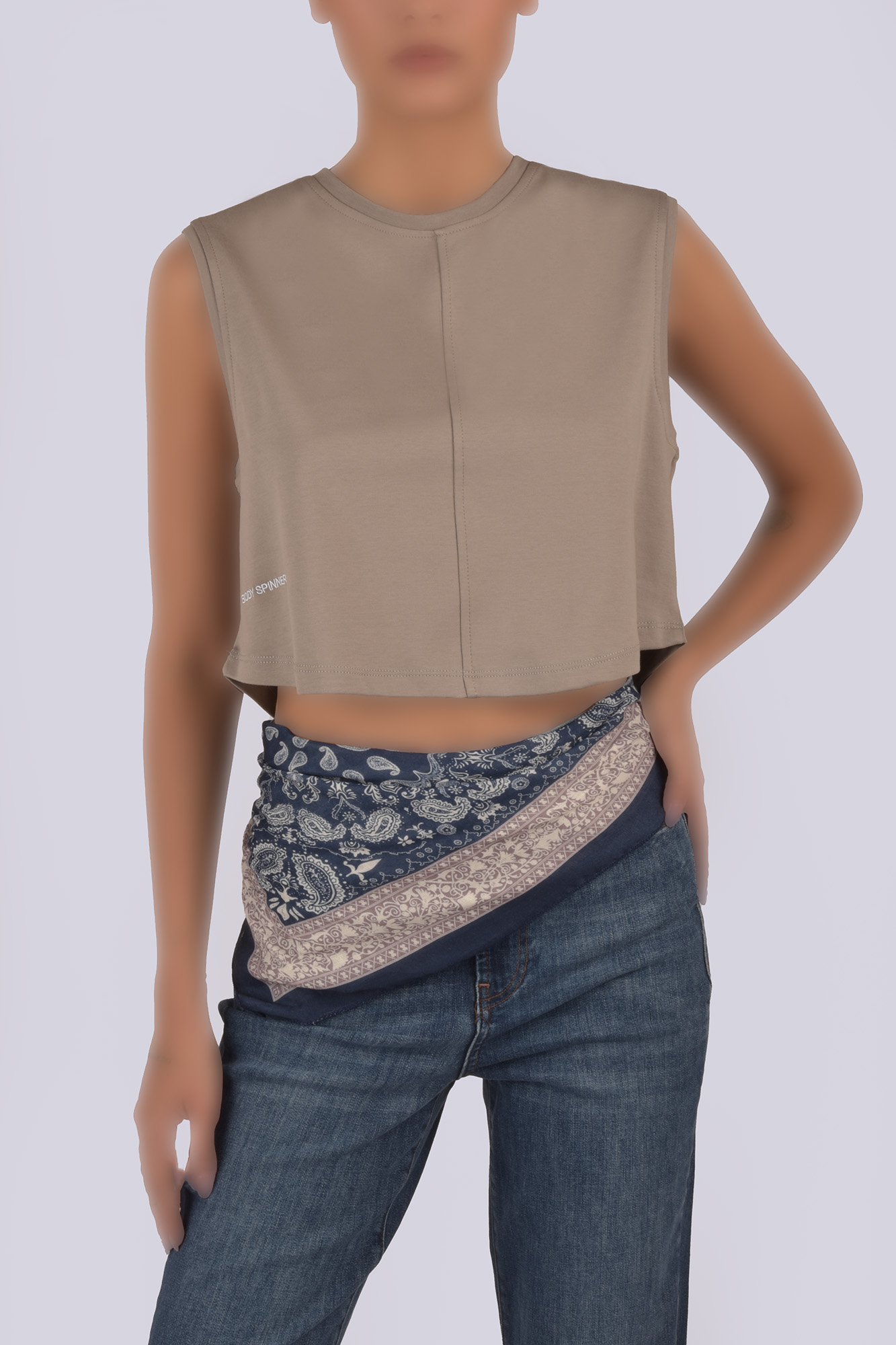 تاپ تیشرتی گلدوزی زنانه