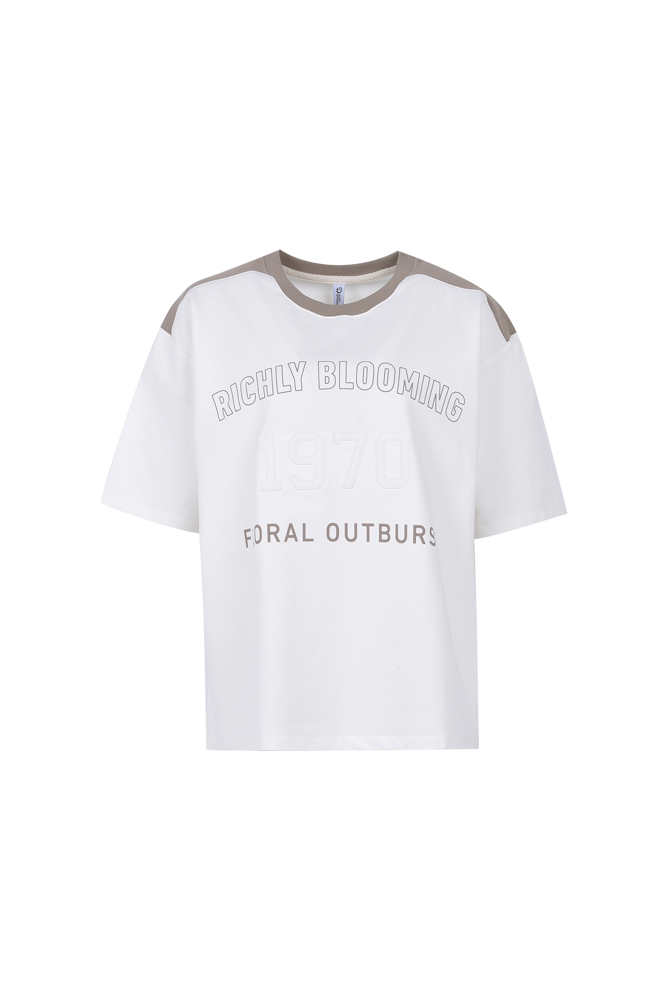 تیشرت آستین کوتاه چاپ و گلدوزی