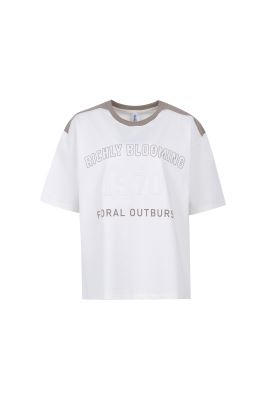 تیشرت آستین کوتاه چاپ و گلدوزی