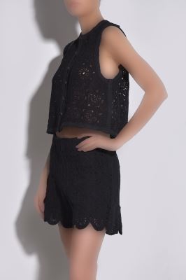 شلوارک پارچه ای گیپور