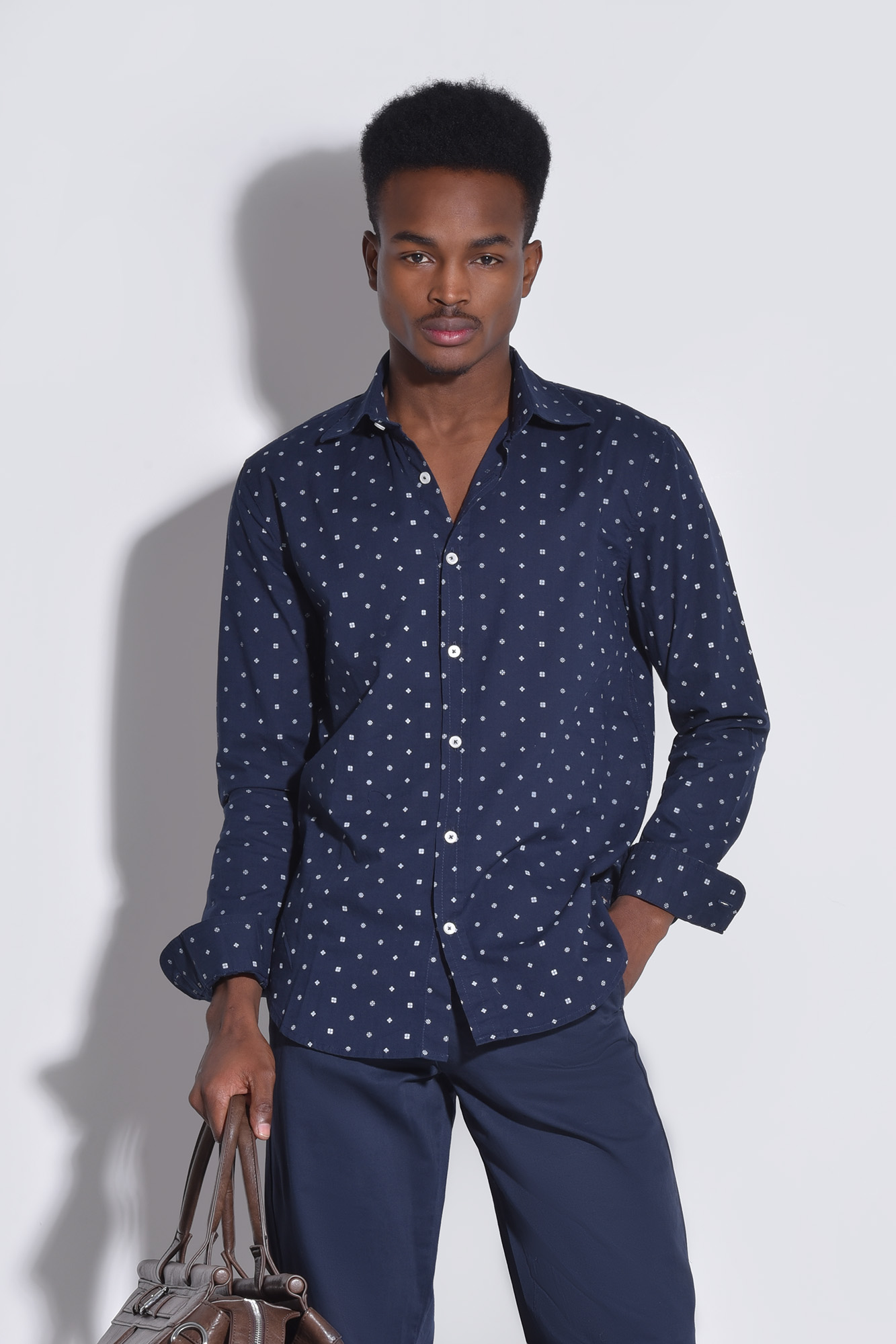 پیراهن آستین بلند طرحدار