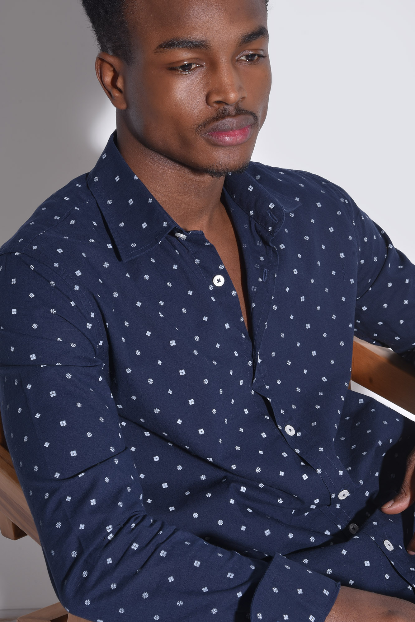 پیراهن آستین بلند طرحدار