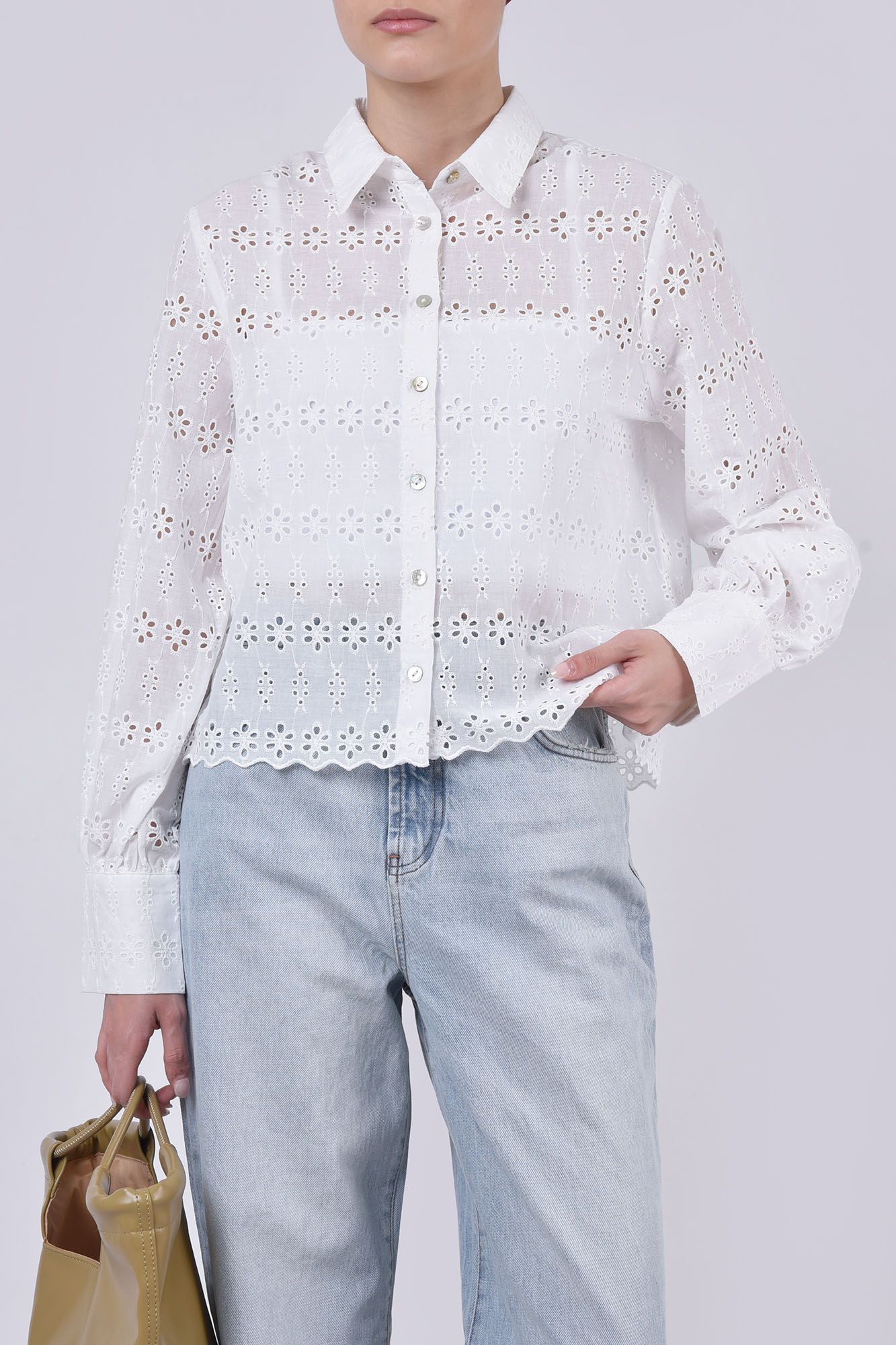 شومیز آستین بلند خامه دوزی