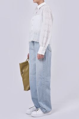 شومیز آستین بلند خامه دوزی