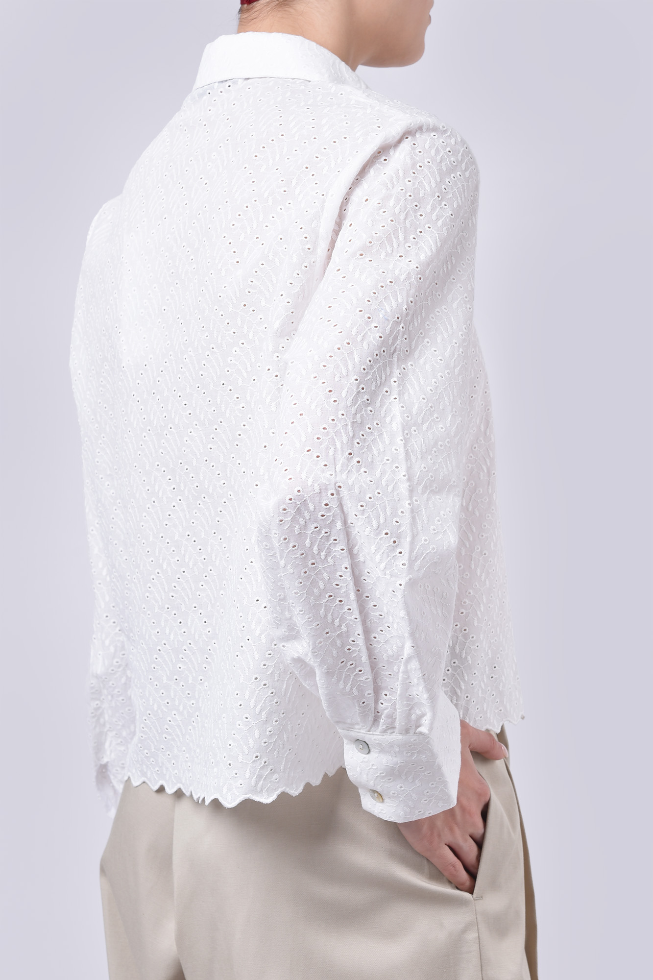 شومیز آستین بلند خامه دوزی