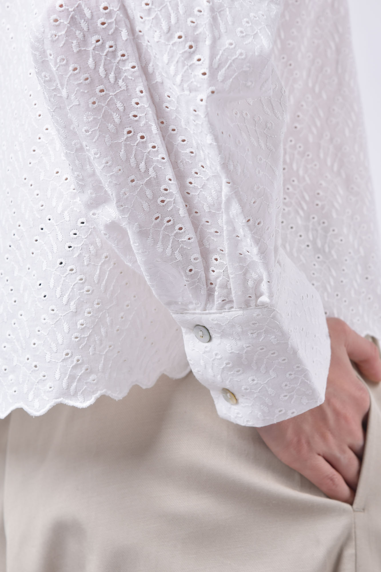 شومیز آستین بلند خامه دوزی