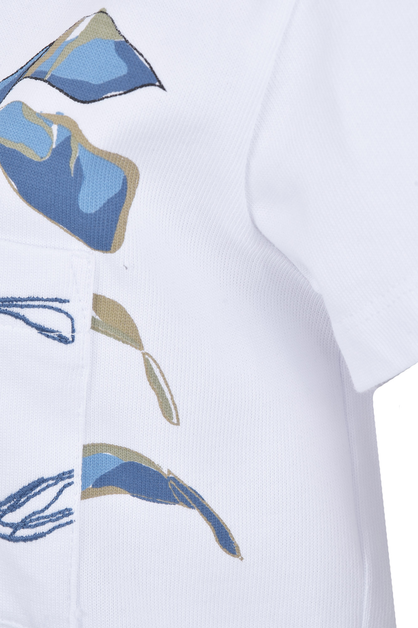 تیشرت آستین کوتاه چاپ و گلدوزی