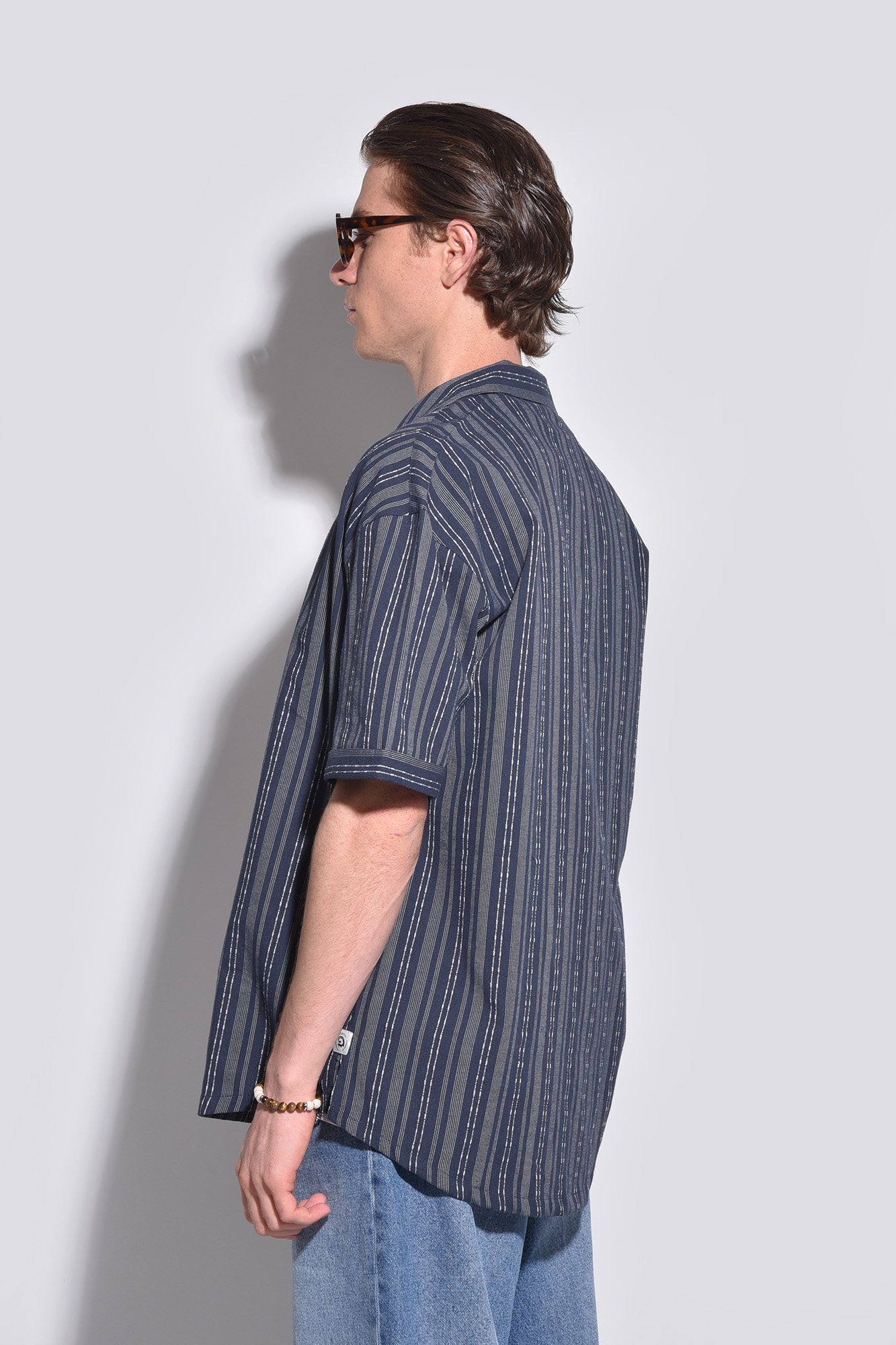 پیراهن آستین کوتاه راه راه