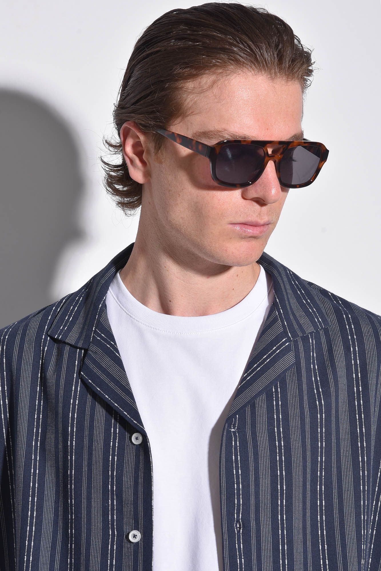 پیراهن آستین کوتاه راه راه