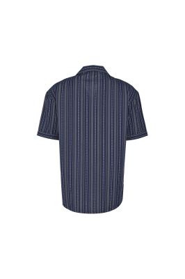 پیراهن آستین کوتاه راه راه