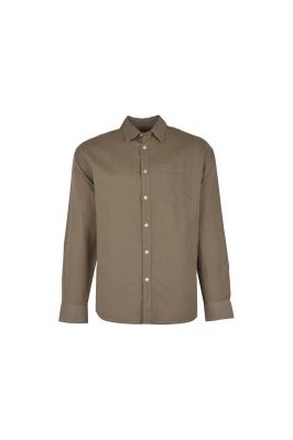 پیراهن آستین بلند یقه دار لینن