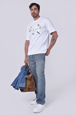 تیشرت آستین کوتاه چاپی