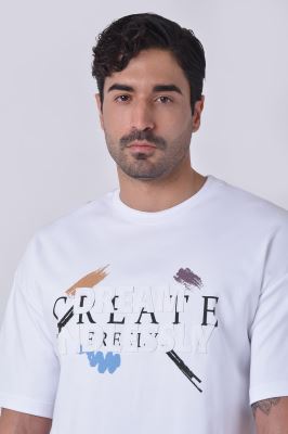 تیشرت آستین کوتاه چاپی