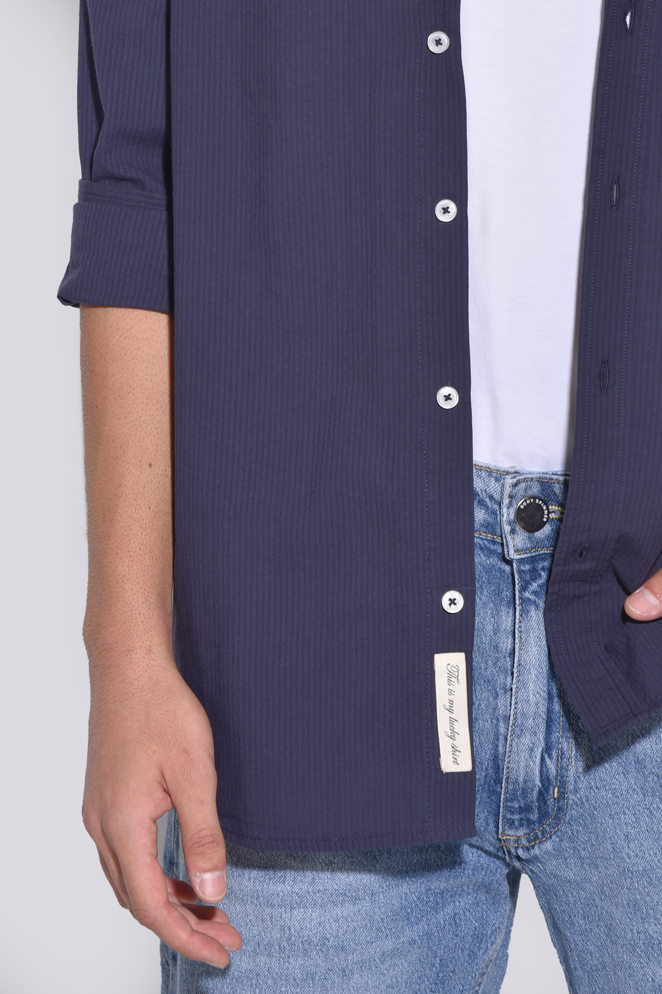 پیراهن آستین بلند راه راه