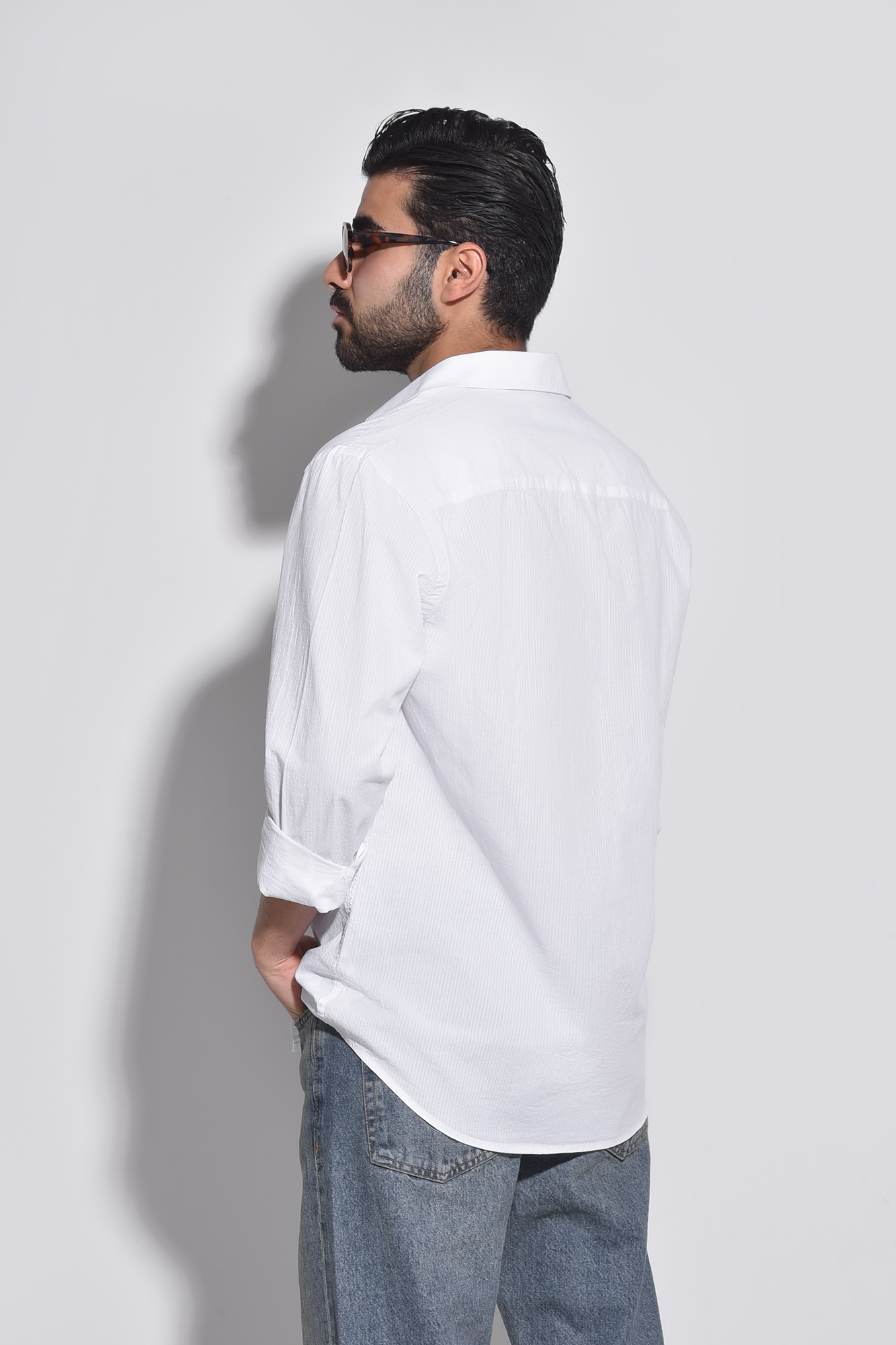 پیراهن آستین بلند راه راه