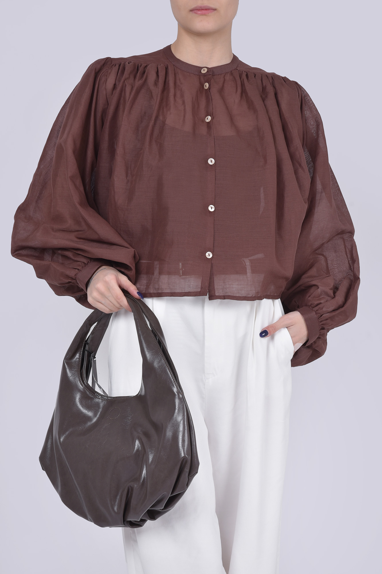 شومیز آستین بلند ساده