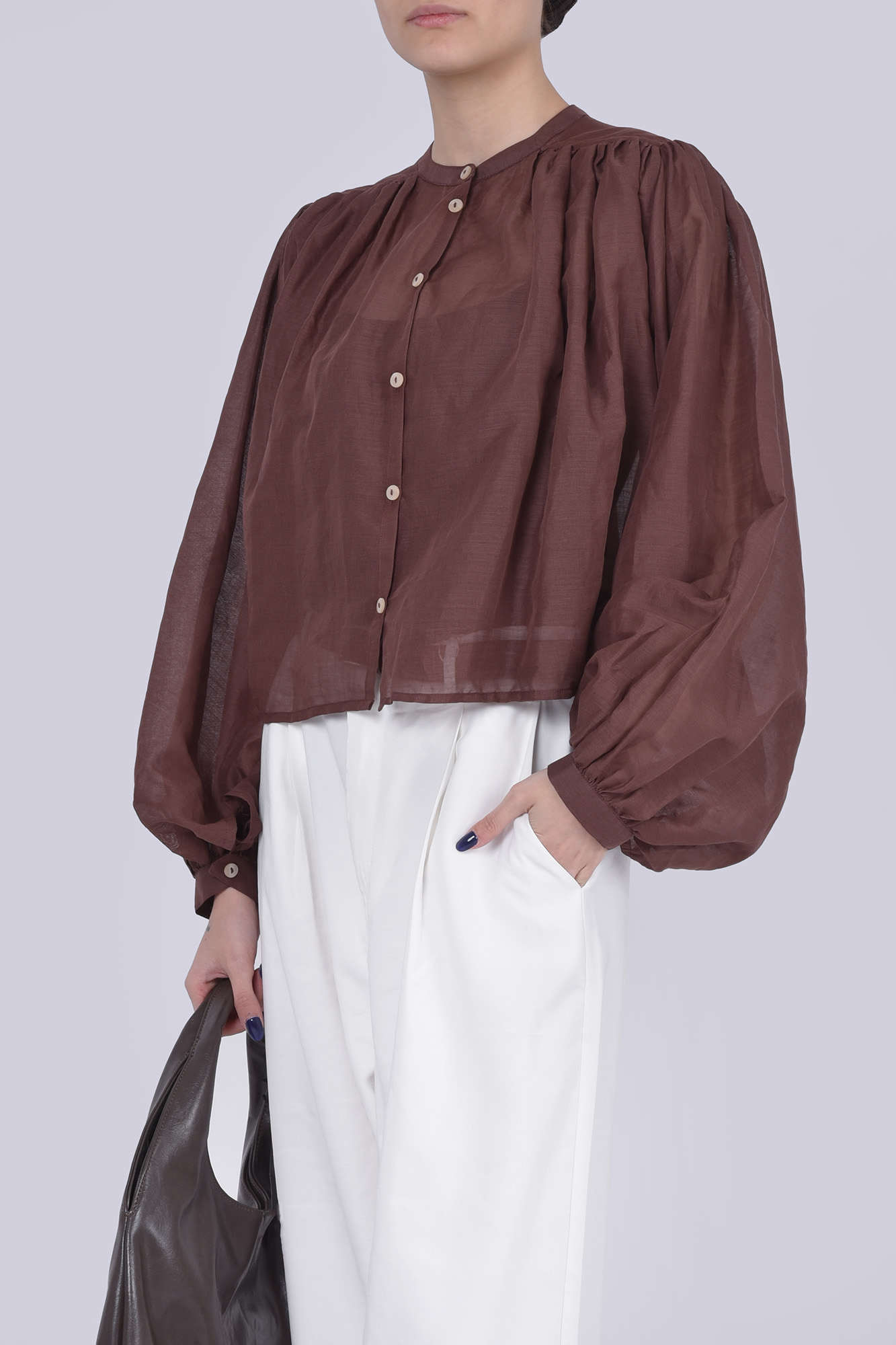 شومیز آستین بلند ساده