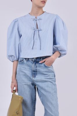 بلوز آستین بلند راه راه