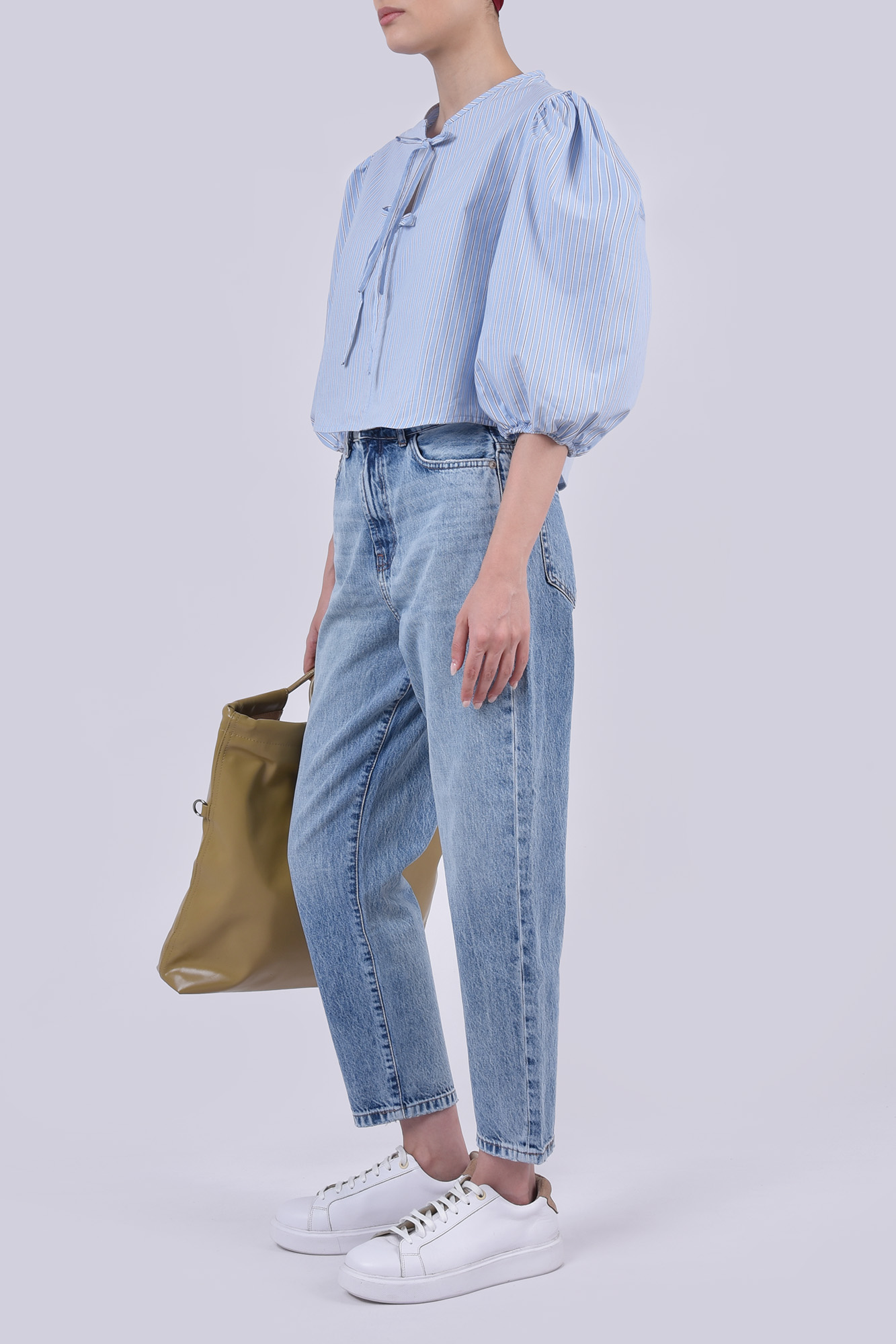 بلوز آستین بلند راه راه