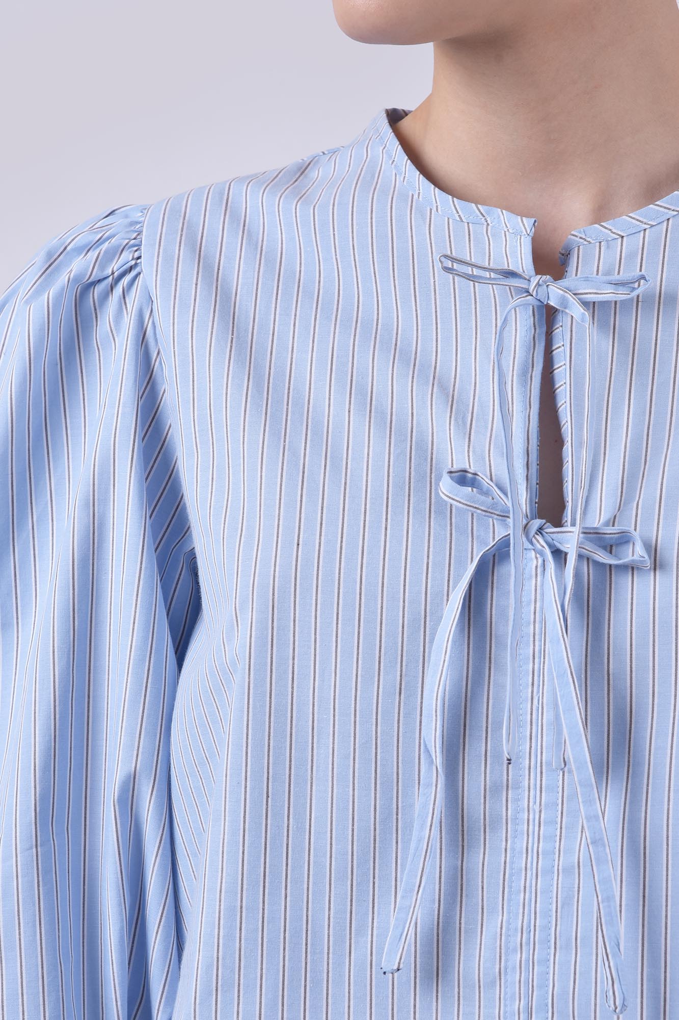 بلوز آستین بلند راه راه