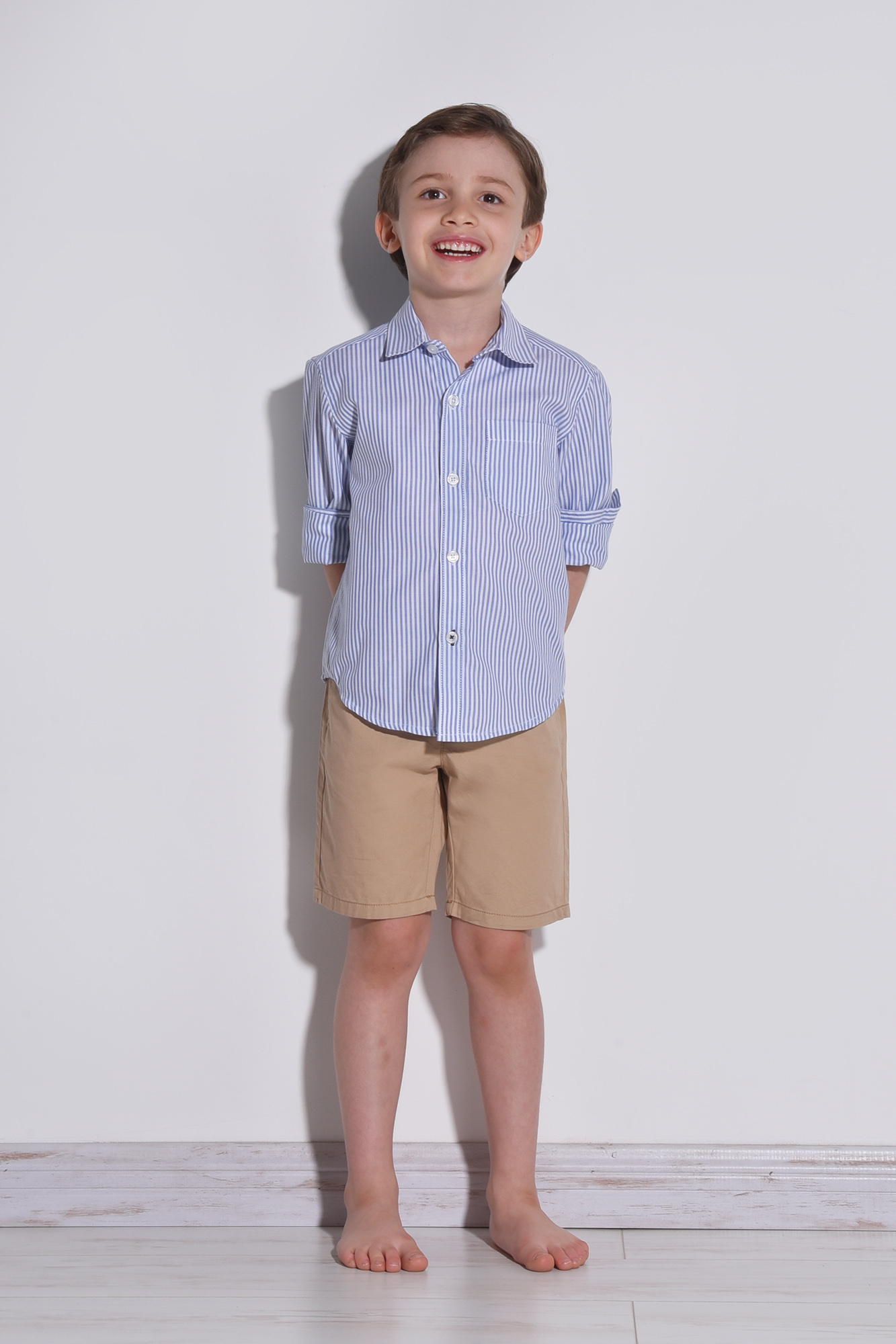 پیراهن آستین بلند راه راه