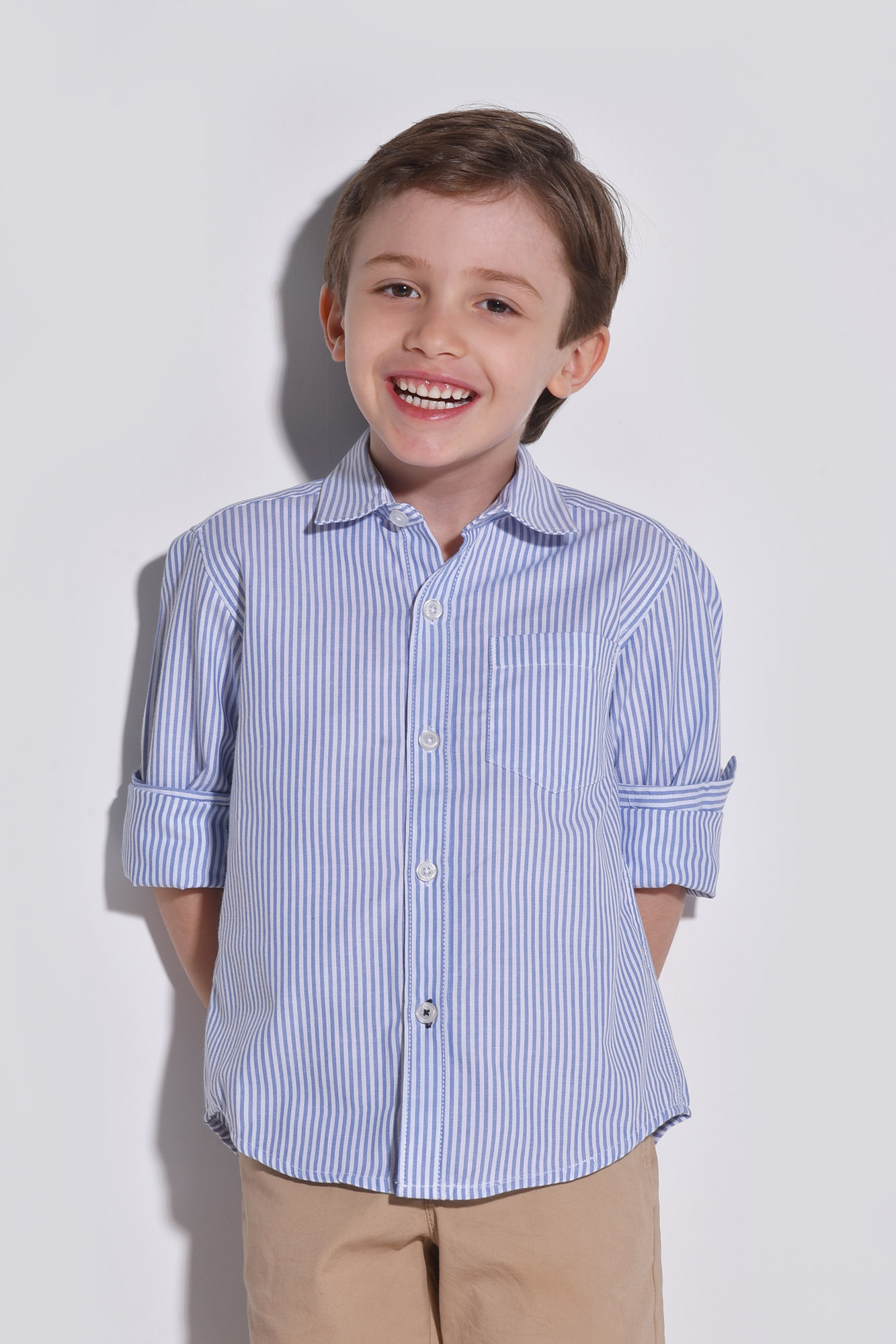 پیراهن آستین بلند راه راه