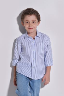 پیراهن آستین بلند راه راه