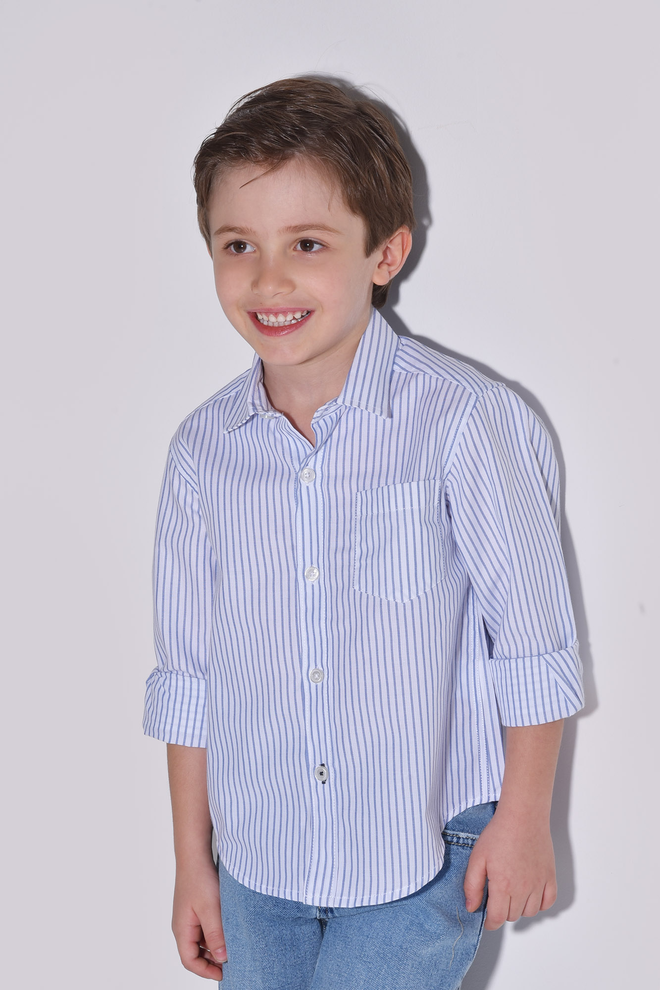 پیراهن آستین بلند راه راه