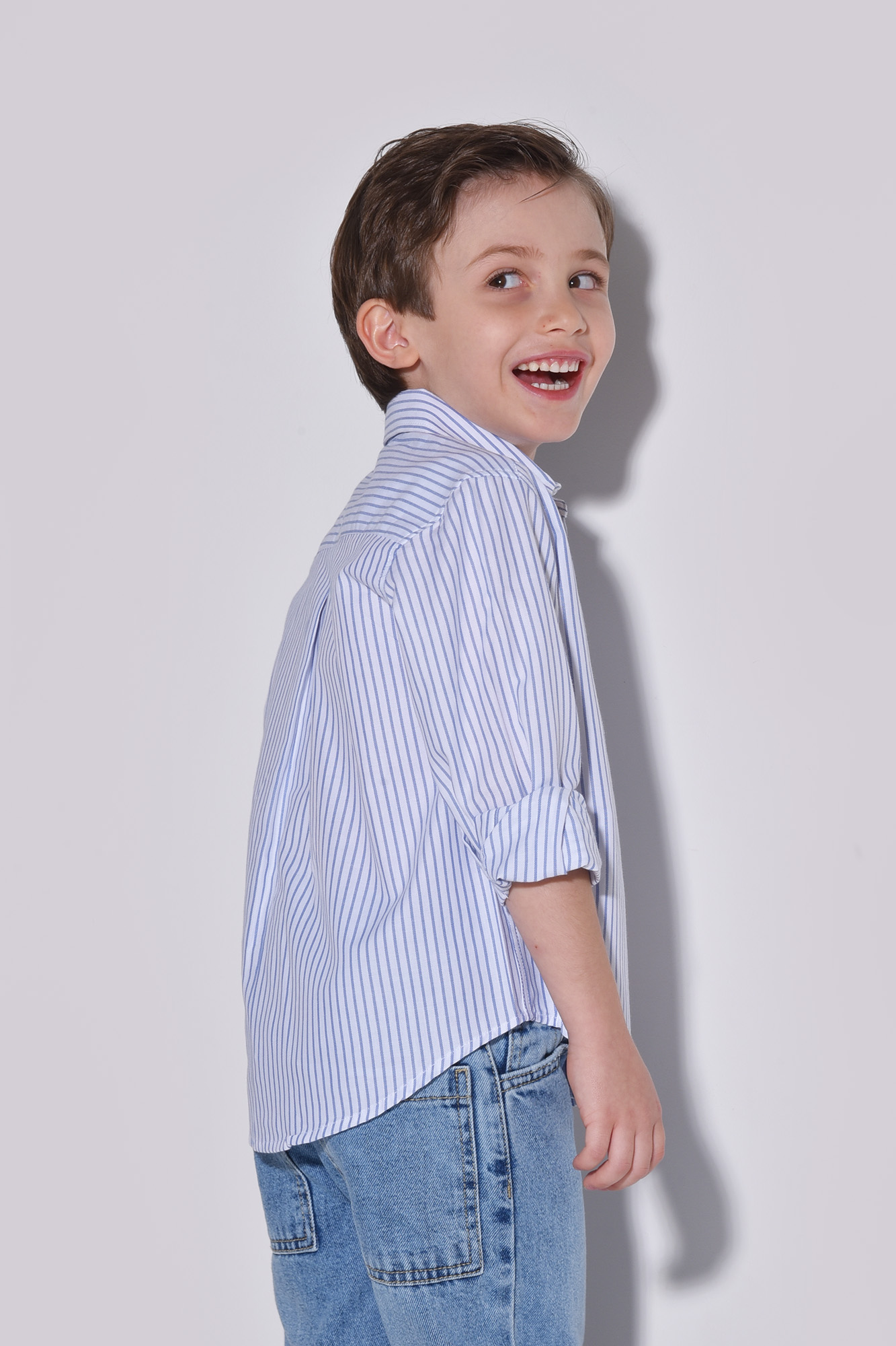 پیراهن آستین بلند راه راه